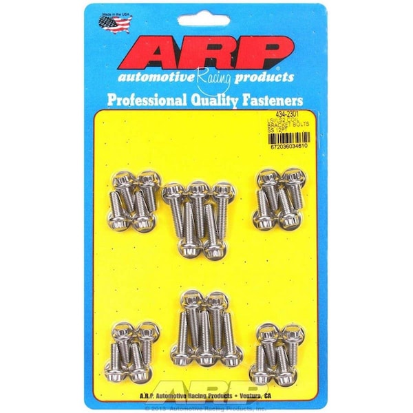 Homestead 434-2301 12-Point Stainless Steel Coil Bracket Bolt Kit for Chevrolet LS1 & LS2 HO3618110 - main